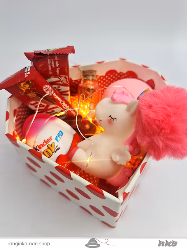 پک هدیه یونیکورن صورتی (باکس)