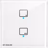 کلید لمسی دو پل سفید مدل شینا