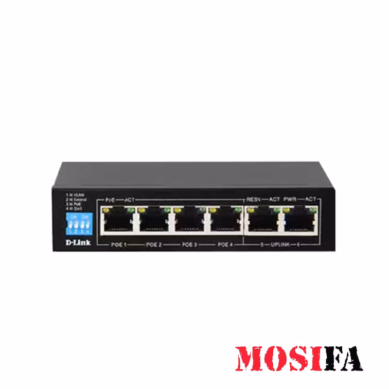سوئیچ 6 پورت دی لینک DGS-F1006P-E