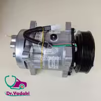 کمپرسور کولر پژو 405، پارس (پرشیا) و سمند ساندن SD7H15 مدل 8261 شرکتی ایساکو اصل 1480202099