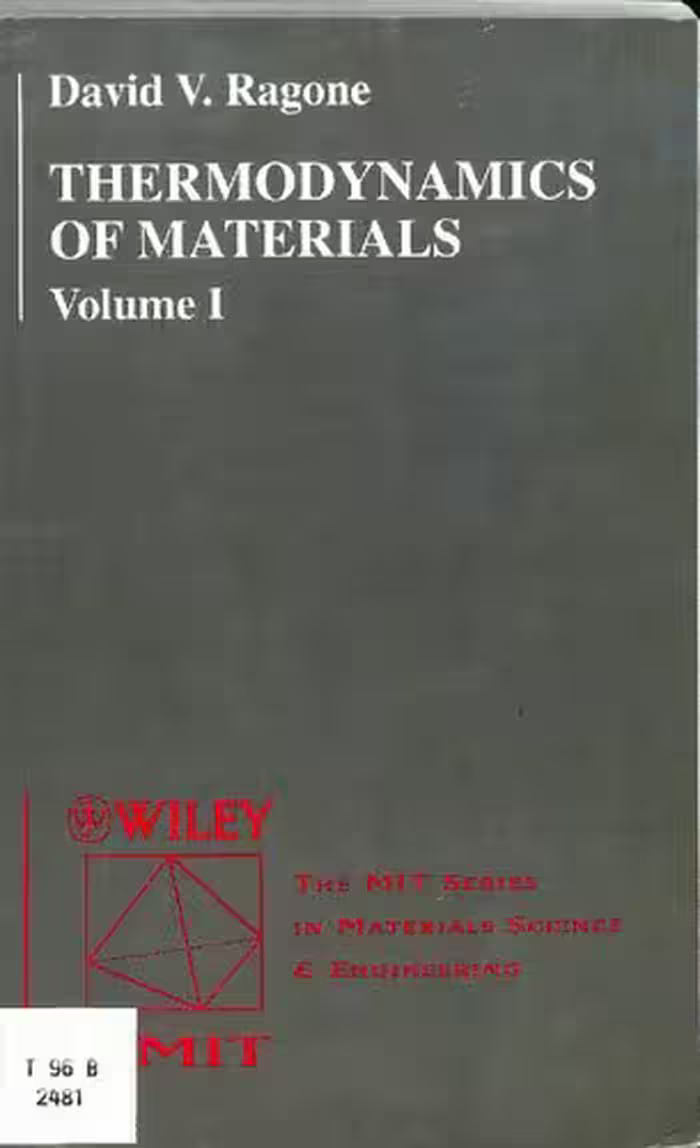 خرید و دانلود نسخه کامل کتاب Thermodynamics of Materials