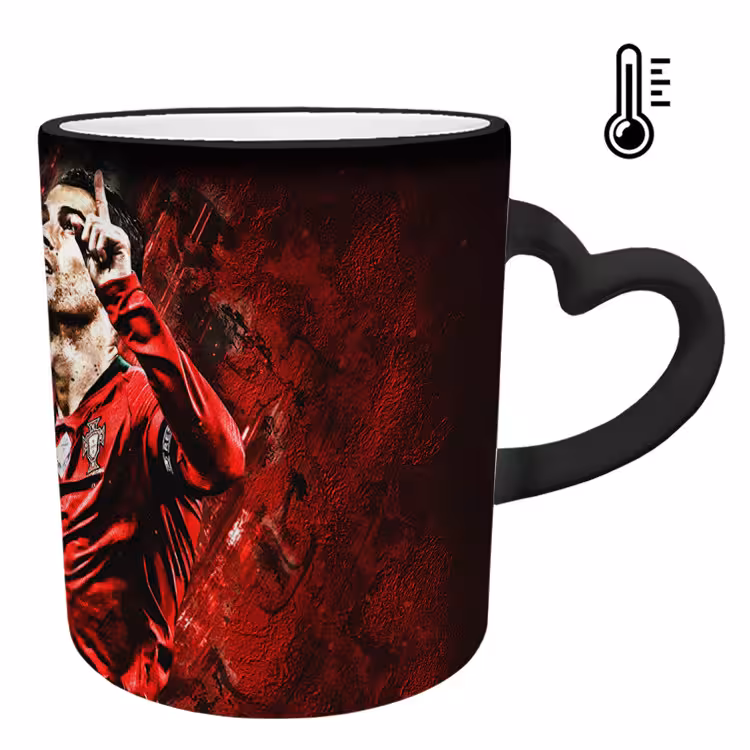 خرید ماگ-لیوان حرارتی  دسته ساده   رونالدو کد 125