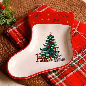 ظرف کریسمسی طرح جوراب کد 291