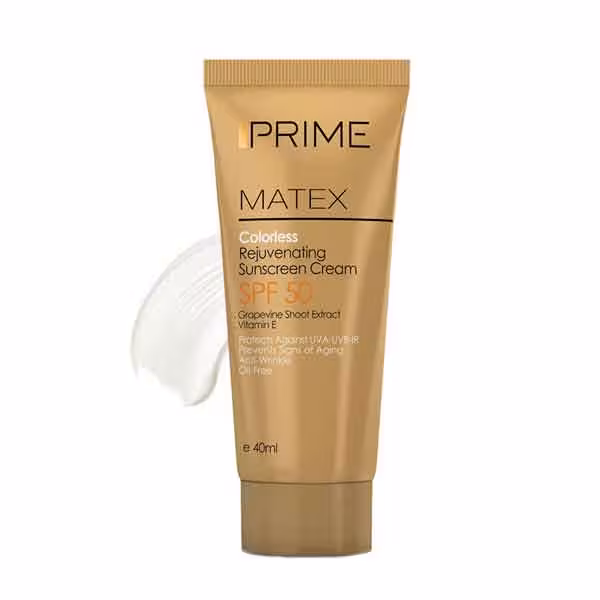 کرم ضدآفتاب جوان‌کننده فاقد رنگ SPF 50 پریم _حجم 40 میلی لیتر