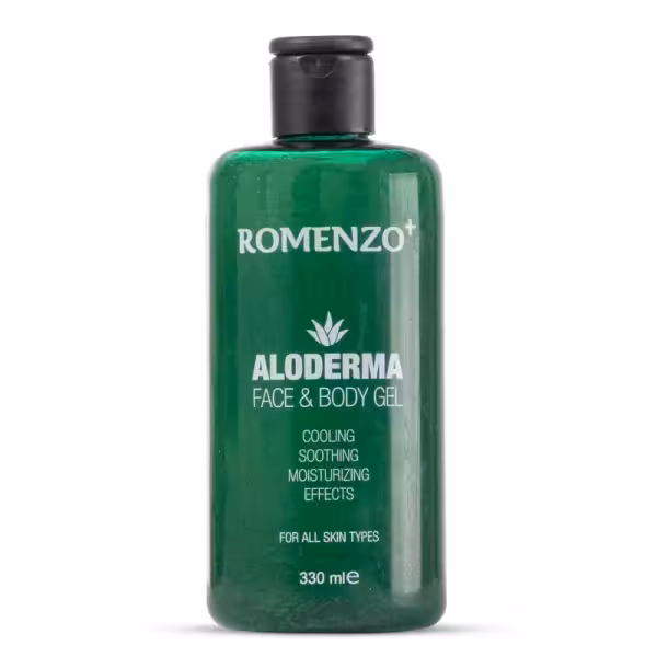 ژل آبرسان و تسکین دهنده پوست صورت و بدن آلوئه ورا رومنزو 330 میلی لیتری