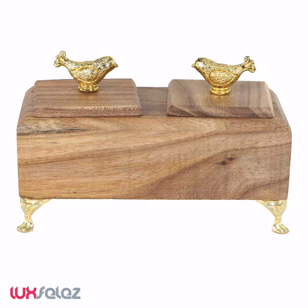 جا ادویه عروس نوین مدل دو خانه چوبی