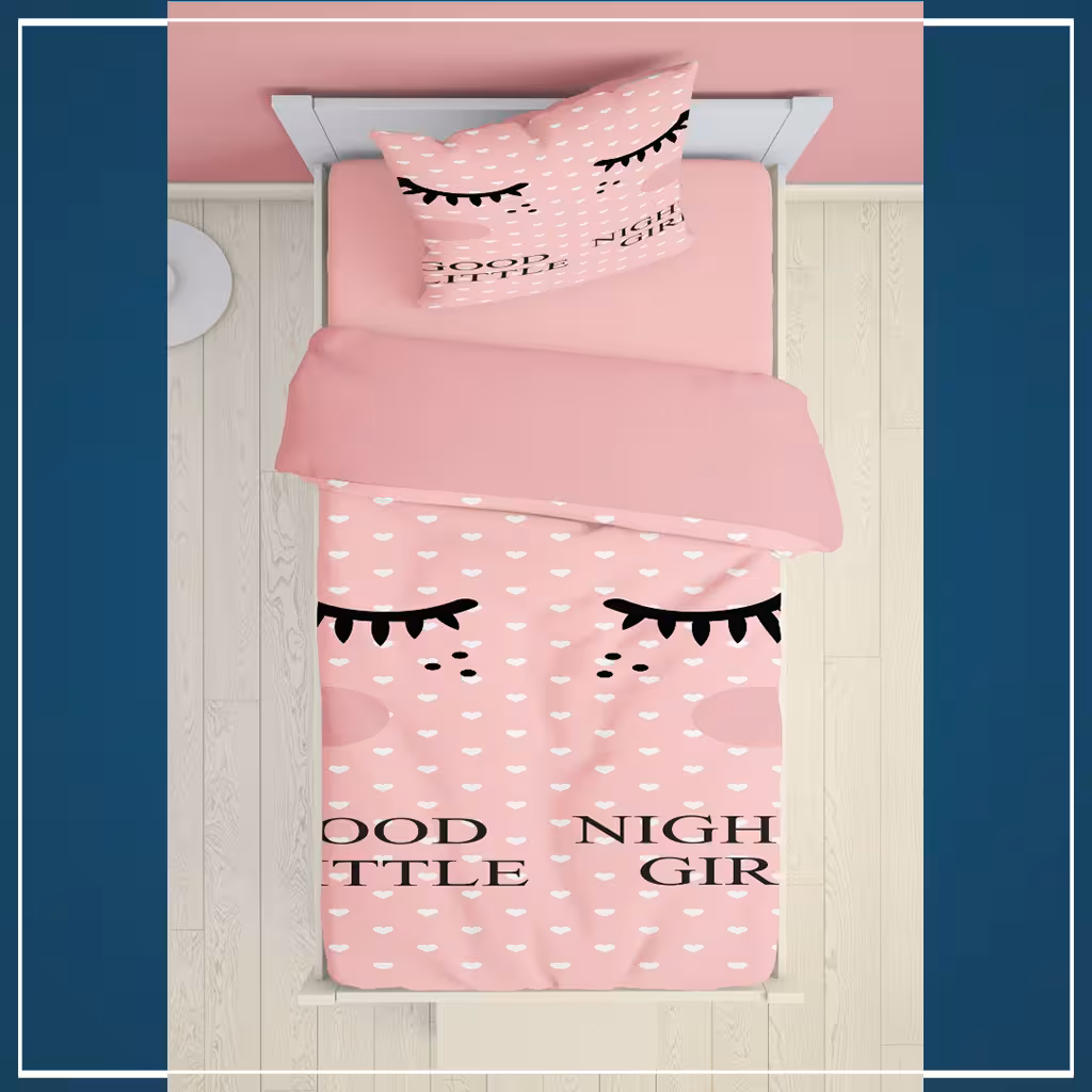 روتختی سه بعدی دخترانه صورتی کد 2151