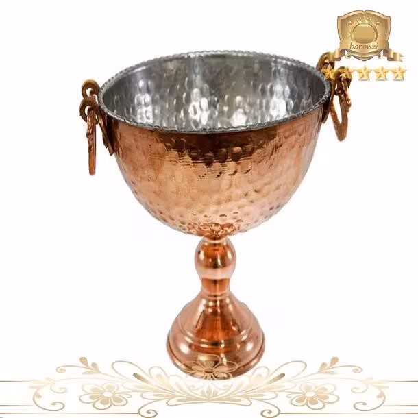 آجیل خوری مسی پایه دار چکشی
