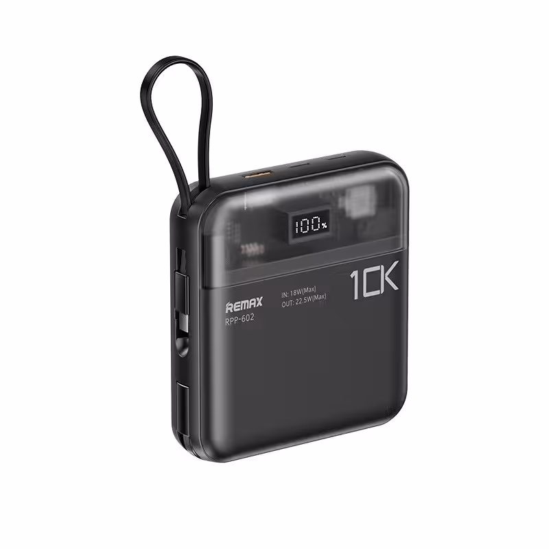 پاوربانک ریمکس مدل RPP-602 ظرفیت 10000 میلی آمپر ساعت | کالا مکس