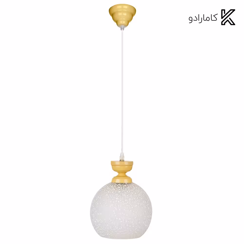 چراغ آویز فلزی چشمه نور تک شعله کد G555-1H-CR