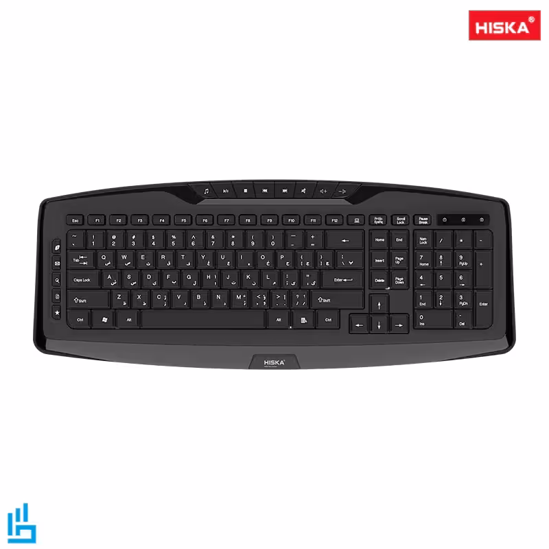 کیبورد بی سیم (وایرلس) HX-KE240W هیسکا HISKA | اکسلنت کالا