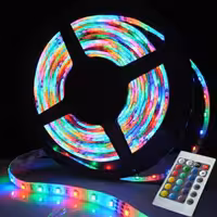 ریسه هوشمند LED STRIP با ریموت کنترل و نورپردازی RGB به طول 5 متر