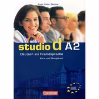 Studio D A2 رحلی بزرگ چاپ رنگی باکیفیت به همراه کتاب دانش آموز و کتاب کار