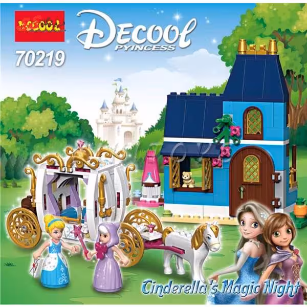 لگو دخترانه قصر سیندرلا و کالاسکه دکول 70219 decool