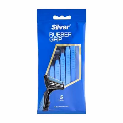 خود تراش سیلور مدل Rubber Grip بسته 5 عددیمدل 1