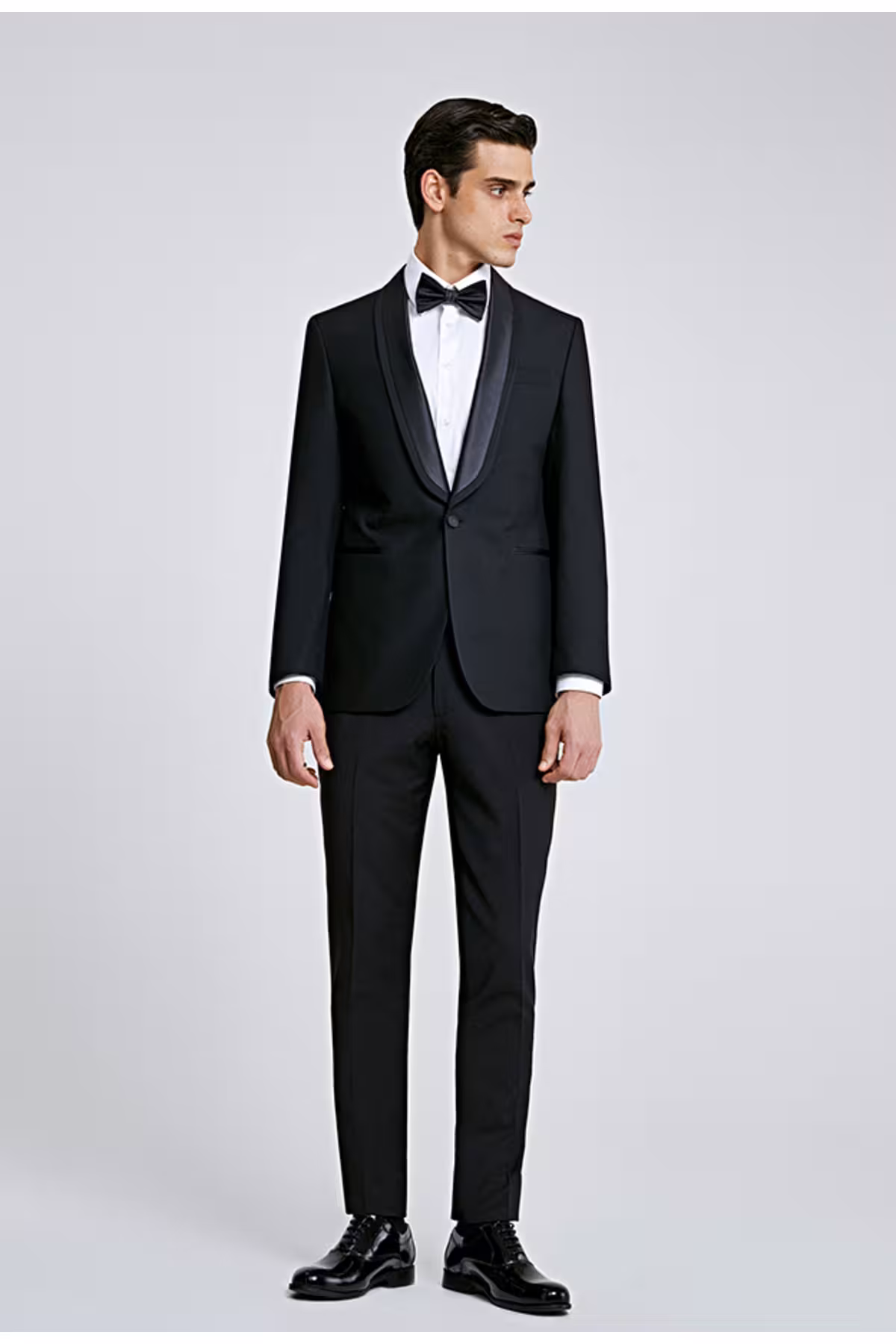 اسموکینگ مردانه DS GROOM SLIM FIT FLACK FLAT & TUXEDO TEAM D'S Damat
