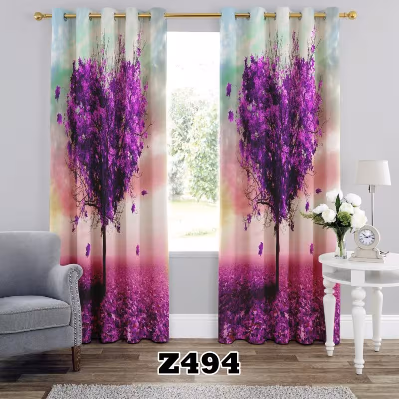 پرده سه بعدی طرح طبیعت