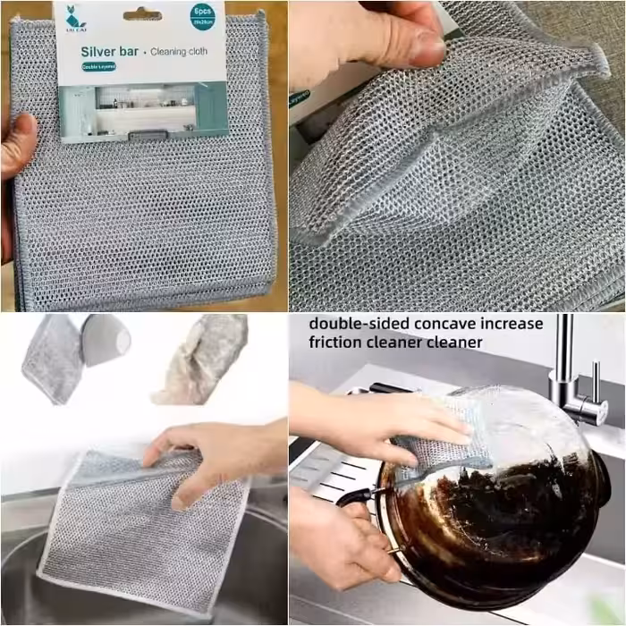 دستمال اسکاچ دار دو لایه | amazonchi