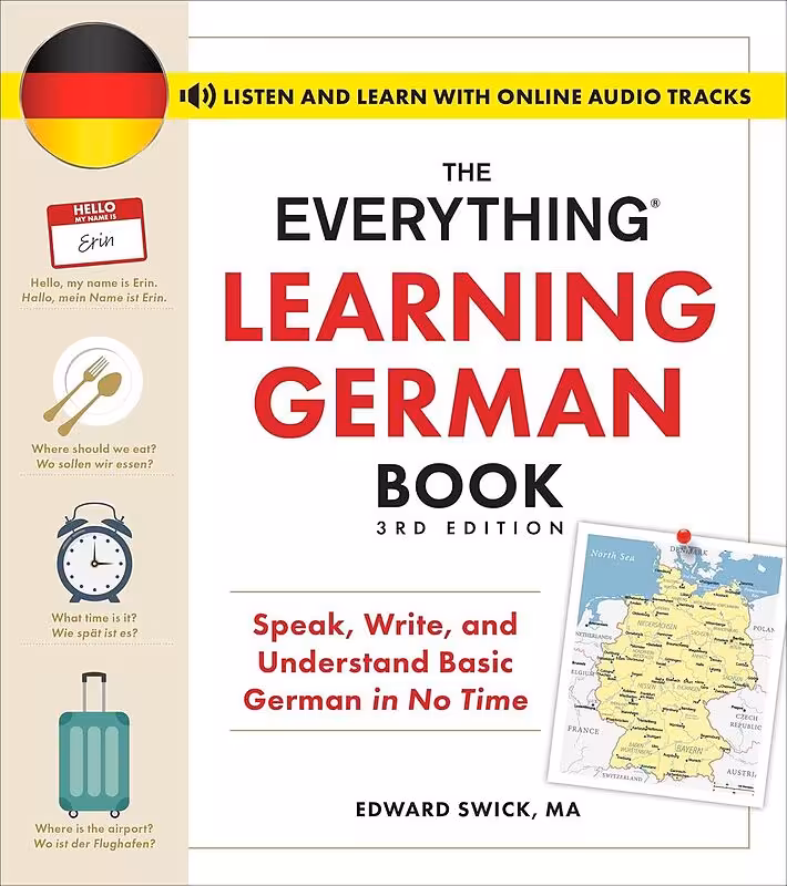 خرید کتاب آلمانی The Everything Learning German Book 3rd Edition