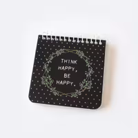 دفترچه مربعی مشکی کیچ بوک (KITSCHBOOK)