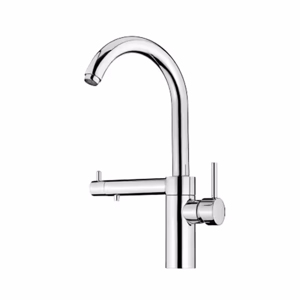 شیر ظرفشویی اهرمی دوکاره علم ساده کاویان مدل مروارید