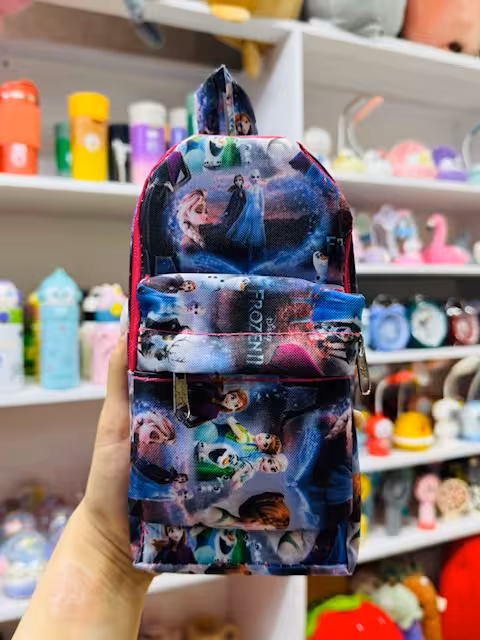 جامدادی 3 زیپ مدل کوله پشتی طرح فروزن