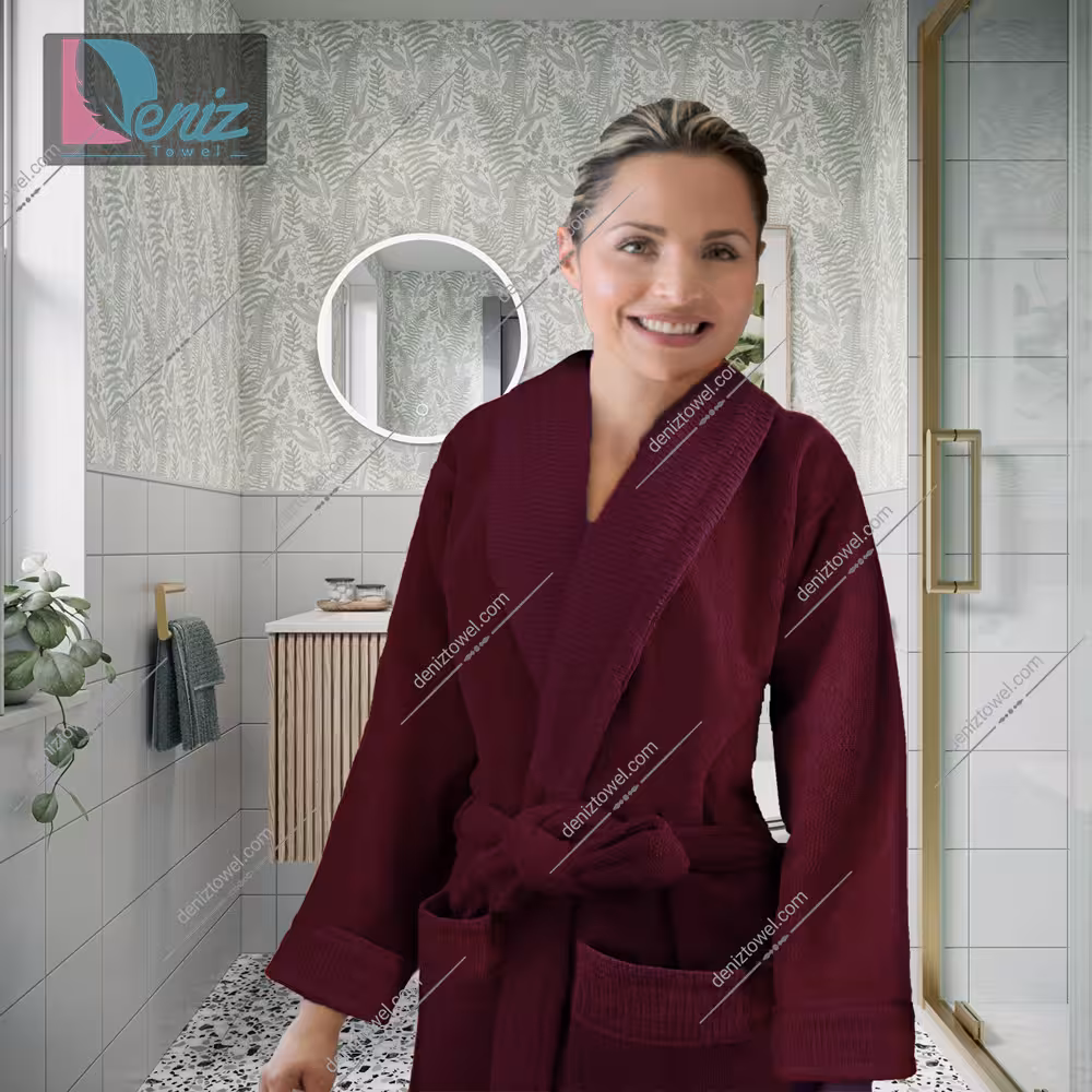 حوله تن پوش طرح آرنا رنگ سماقی