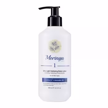 لوسیون بدن فوق سبک آبرسان شماره 1 مناسب انواع پوست 300ml مورینگا