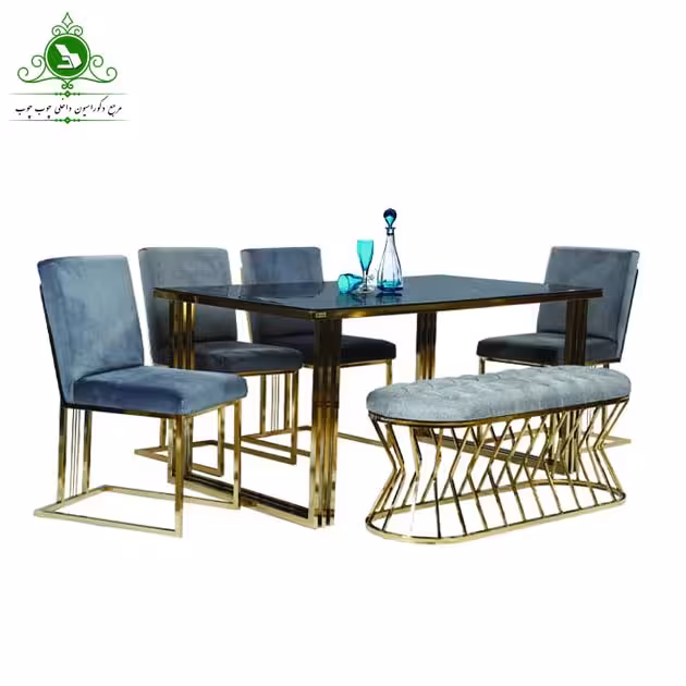 میز و صندلی ناهارخوری شش نفره مدل ال
