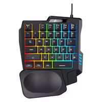 کیبورد گیمینگ ایلون مدل GK104، سوییچ ممبران، Tenkeyless، نورپردازی LED RGB | کالا مکس