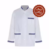 روپوش خضرا آستین بلند دو خط آبی کد 41402
