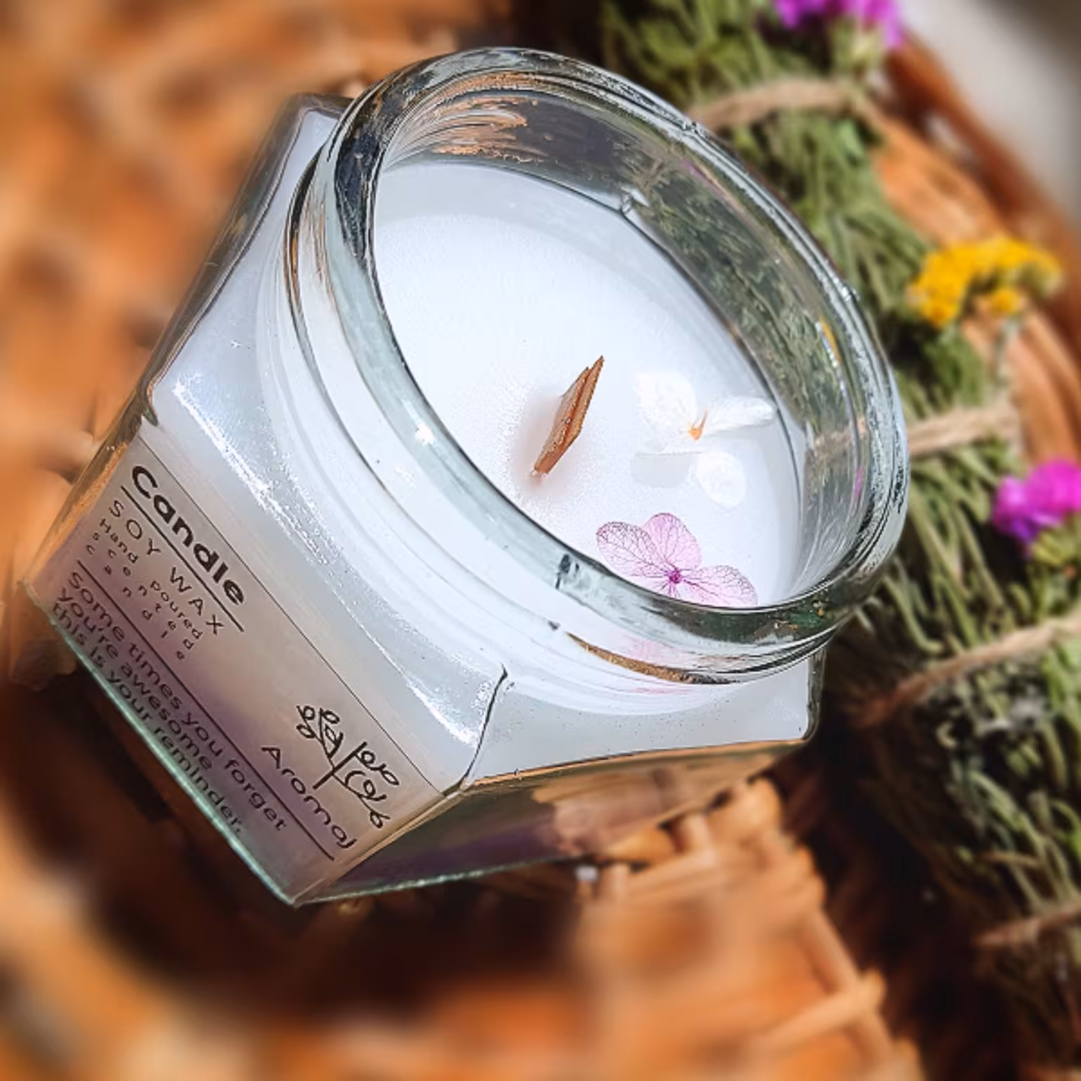 شمع کانتینری درب دار