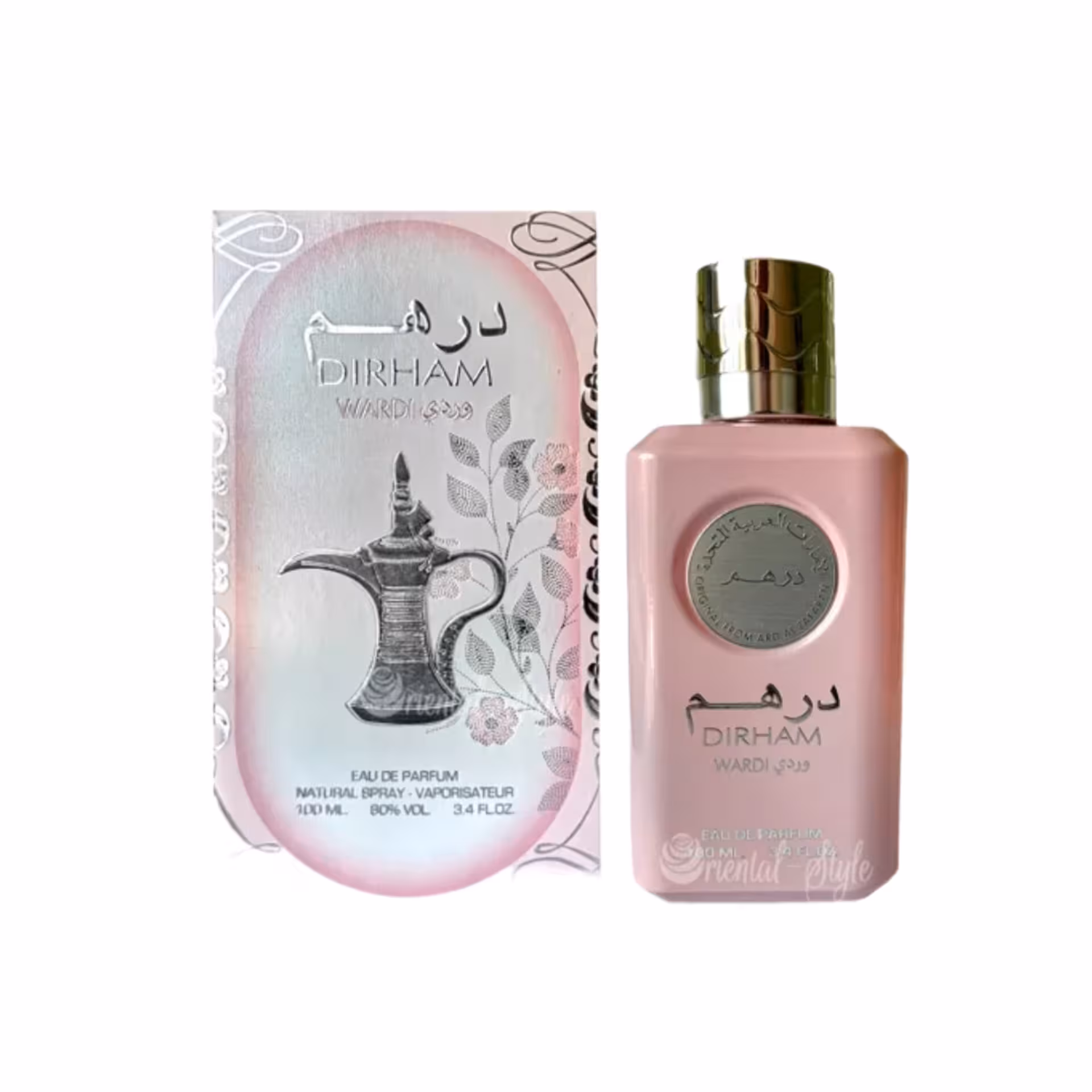 ادکلن زنانه ارض الزعفران مدل درهم وردی صورتی حجم 100 میل