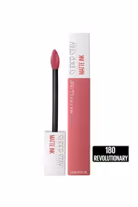 رژ لب مایع مات میبلین مدل Super Stay Matte Ink کد رنگ 180 Revolutionary