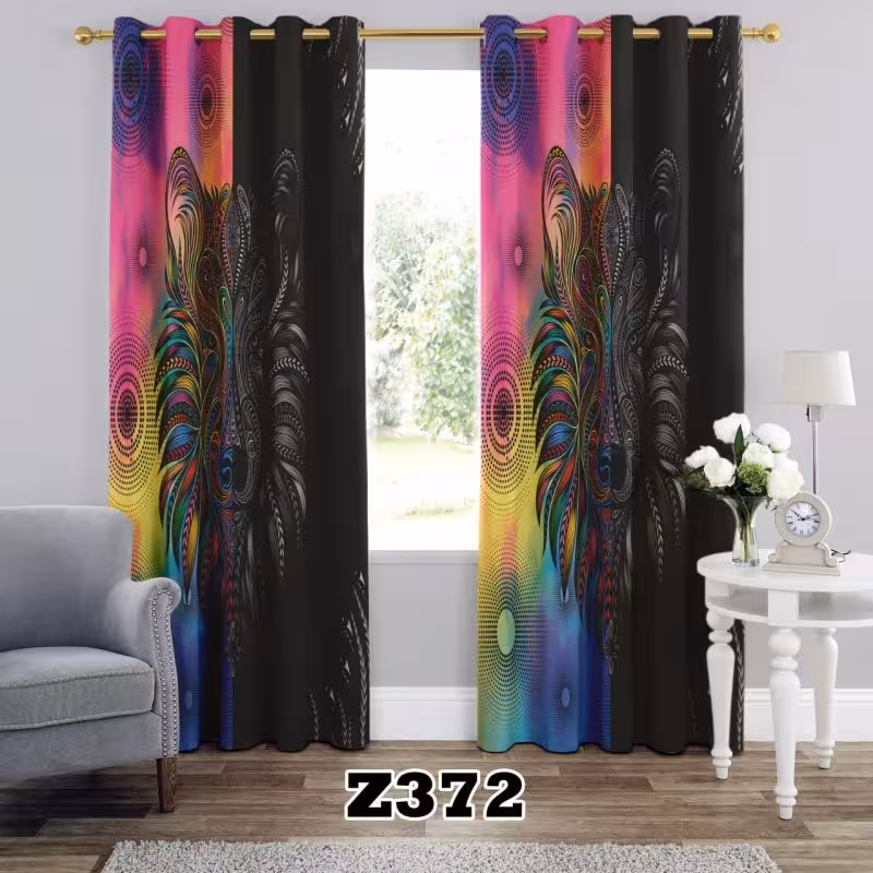 پرده سه بعدی طرح شیر