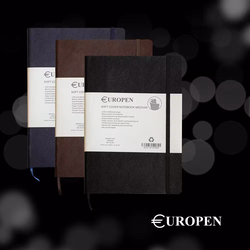 یوروپن دفتر جلد نرم Europen NOTEBOOK SOFTCOVER MEDIUM