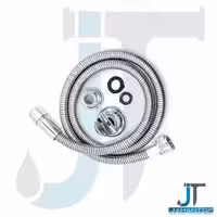 شیلنگ توالت فنری ریز بافت مهره برنجی رنگ کروم جهان تاپ