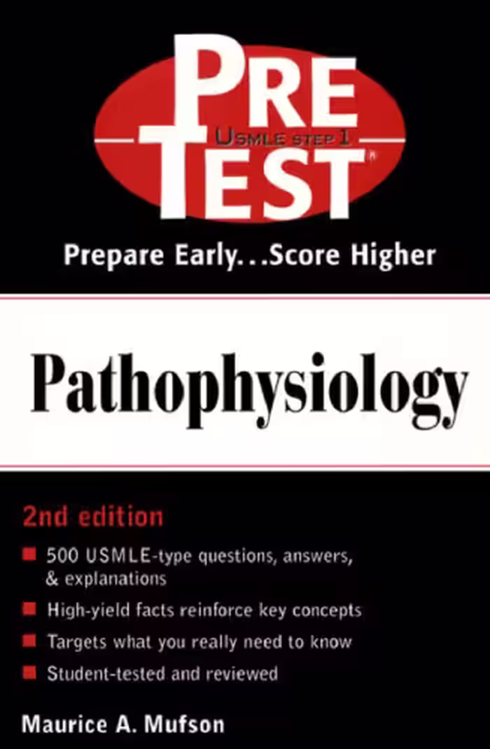 خرید و دانلود نسخه کامل کتاب Pathophysiology: Pretest Self-Assessment and Review