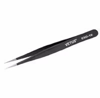پنس نوک تیز آنتی استاتیک VETUS مدل ESD-10