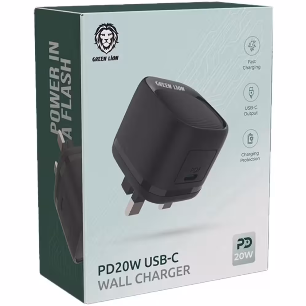 شارژر دیواری 20 وات دو پورت گرین لاین مدل PD20W QC