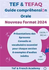 خرید کتاب Guide compréhension orale TEF&TEFAQ nouveau format 2024