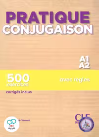 کتاب واژگان فرانسوی کونژوگزون پراتیک Pratique conjugaison A1 A2