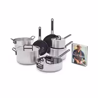 سرویس قابلمه 11 پارچه استیل برند GreenPan بلژیک مدل Stanley Tucci™