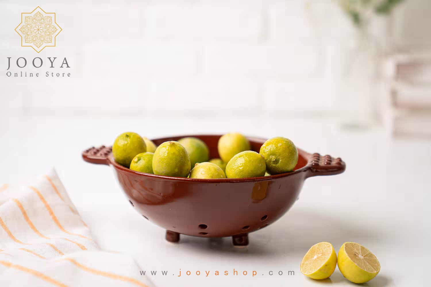 آبکش سرامیکی زرشکی
