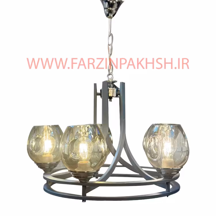 لوستر لهستانی 6 شعله مدل دو حلقه PN00160