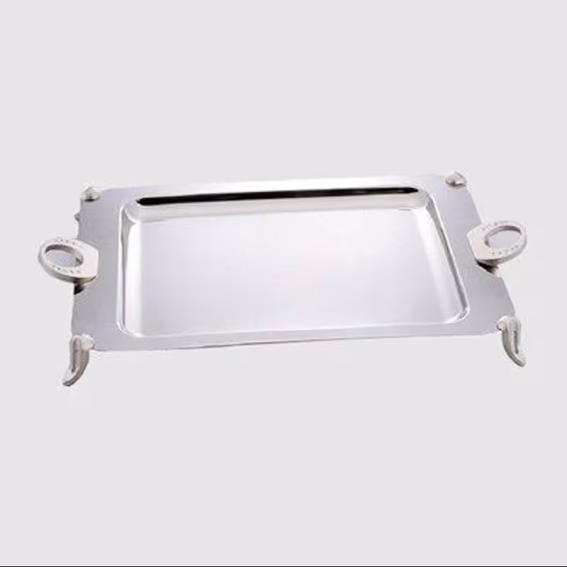 سینی متوسط نگین دار حلقه ای صادراتی یونیک کد 3819