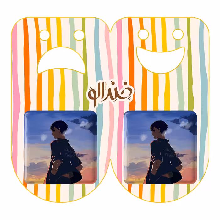 پیکسل خندالو مدل کاگیاما توبیو انیمه آبشار سرنوشت هایکیو کاگیاما کد 11178 به همراه مگنت