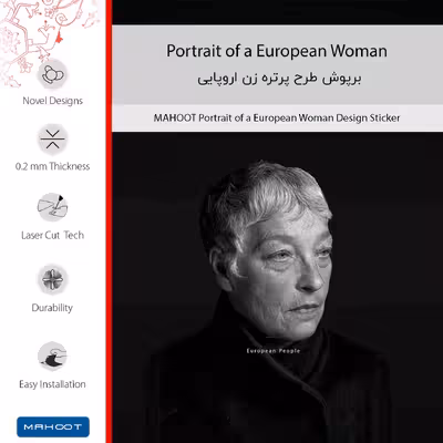 برچسب پوششی ماهوت مدل Portrait of a European Woman مناسب برای گوشی موبایل شیائومی Redmi 2
