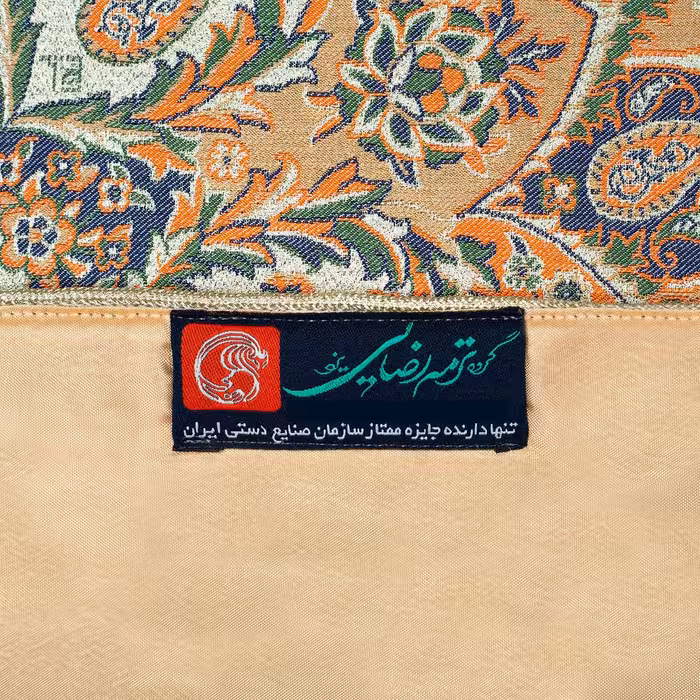 رومیزی ترمه رضایی طرح گلدیس مدل مربع