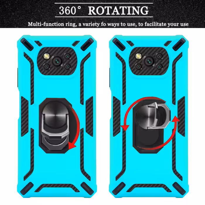 کاور گریفین مدل Defender Pro Plus مناسب برای گوشی موبایل شیائومی Poco X3 Pro / Poco X3 / Poco X3 NFC به همراه محافظ پشت گوشی